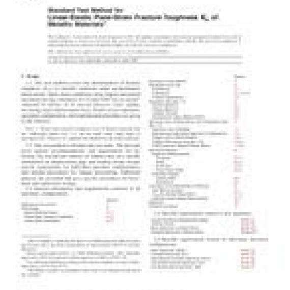 ASTM E399-06e1