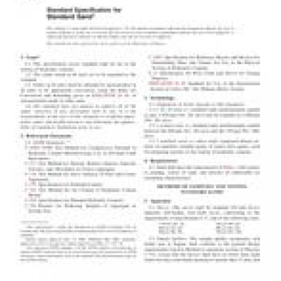 ASTM C778-06