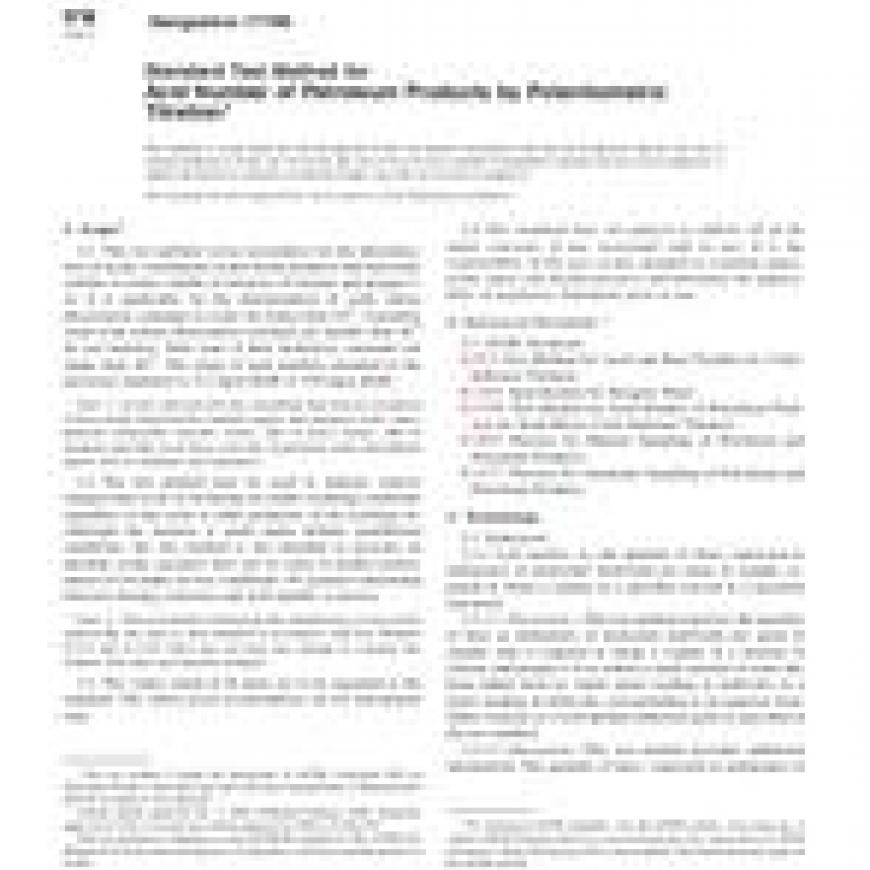 ASTM D664 06 ASTM D664 06