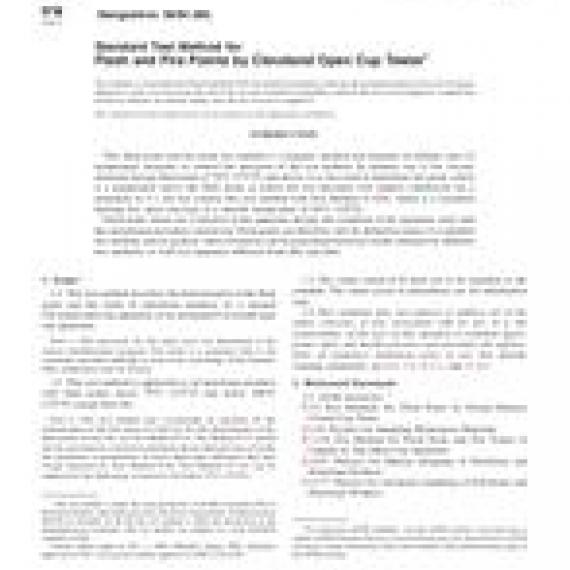 ASTM D92-05a