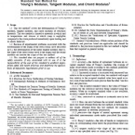 ASTM E111-04
