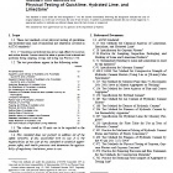 ASTM C110-03