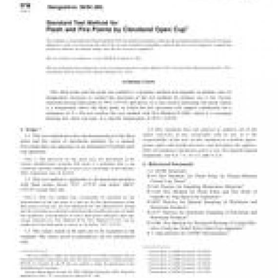 ASTM D92-01