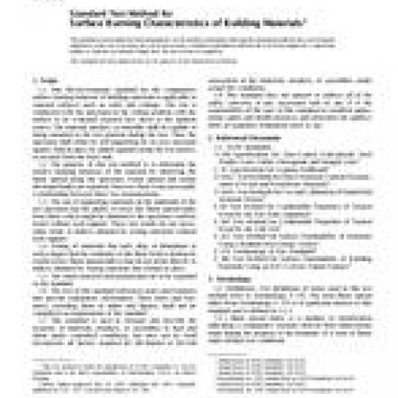 ASTM E84-01