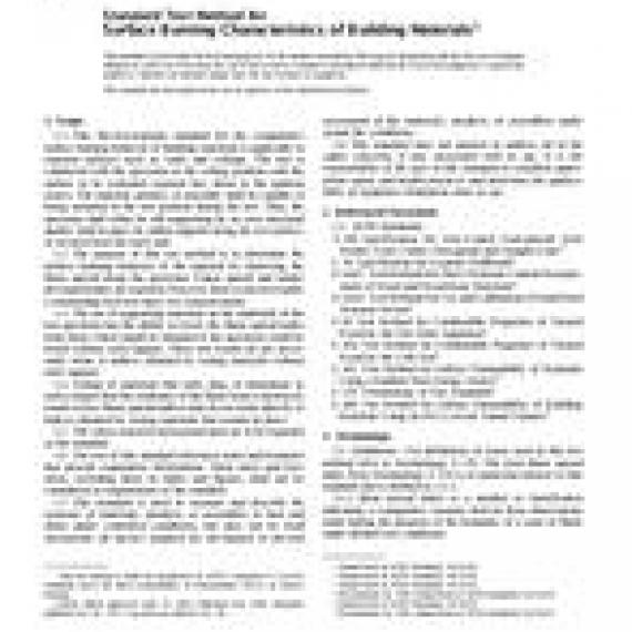 ASTM E84-00a