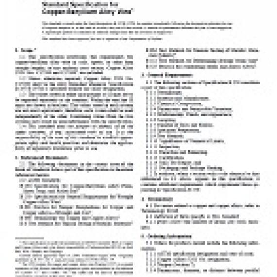 ASTM B197/B197M-01