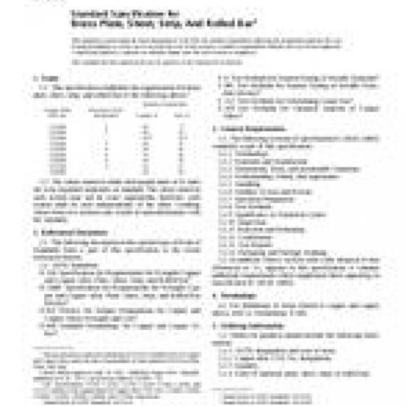 ASTM B36/B36M-01