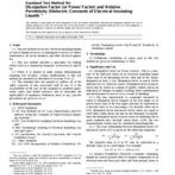 ASTM D924-99e1