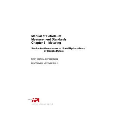 API MPMS Chapter 5.6 (R2013)