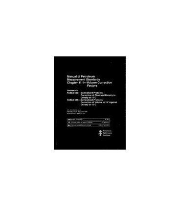 API MPMS Chapter 11.1-Volume VIII