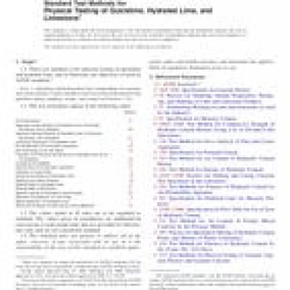 ASTM C110-09a