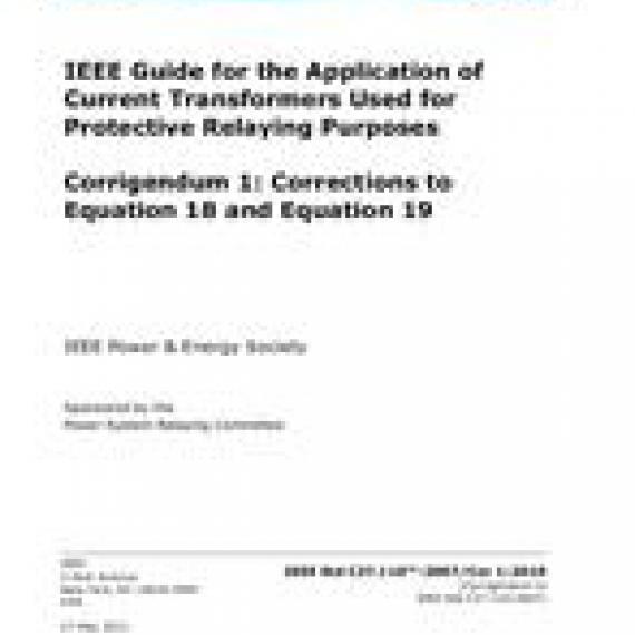 IEEE C37.110-2007/Cor 1-2010