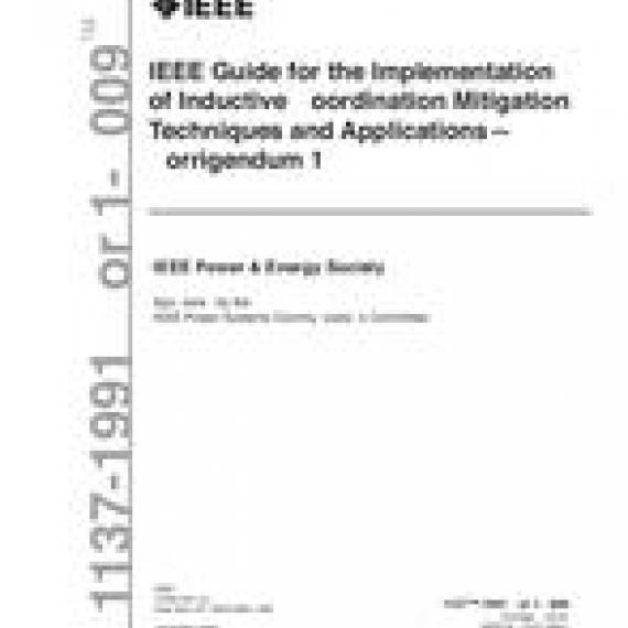 IEEE 1137-1991/Cor 1-2009