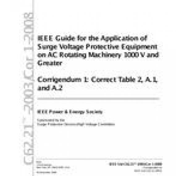 IEEE C62.21-2003/Cor 1-2008