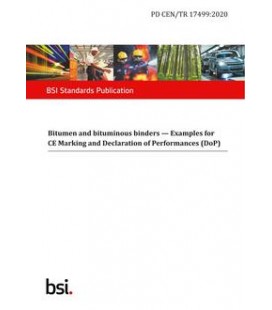 BS PD CEN/TR 17499:2020