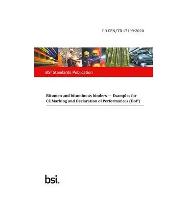 BS PD CEN/TR 17499:2020