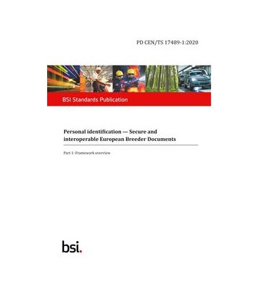 BS PD CEN/TS 17489-1:2020