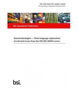 BS PD CEN ISO/TR 18401:2020