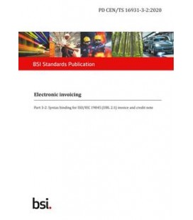 BS PD CEN/TS 16931-3-2:2020