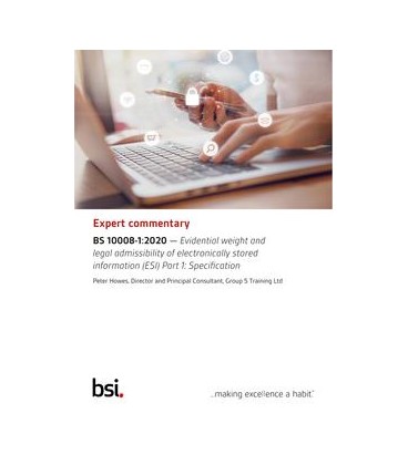 BS 10008-1:2020 EXPERT COMMENTARY