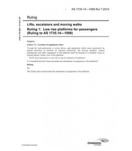AS 1735.14-1998 Rul 1:2014