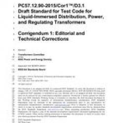 IEEE C57.12.90-2015/Cor 1-2017