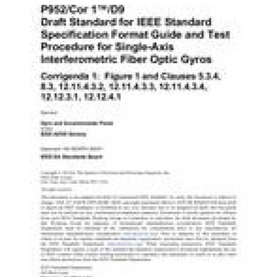 IEEE 952-1997/Cor 1-2016