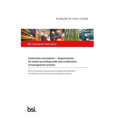 BS PD ISO/IEC TS 17021-12:2020