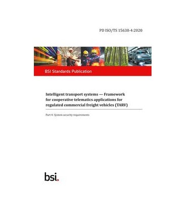 BS PD ISO/TS 15638-4:2020