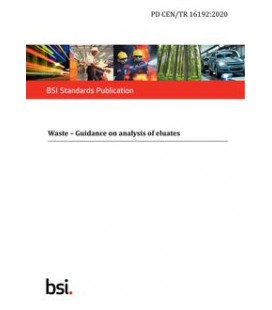 BS PD CEN/TR 16192:2020