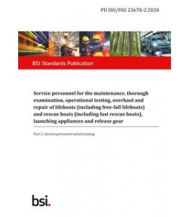 BS PD ISO/PAS 23678-2:2020