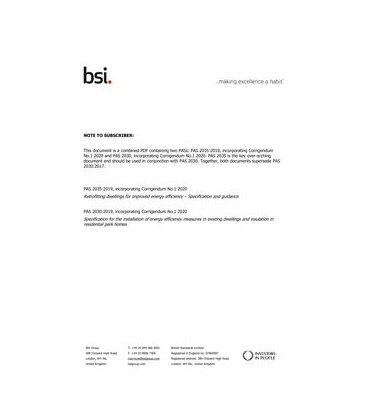 BS PAS 2035/2030:2019, ONLINE - 1 LICENCE