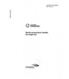 AS ISO 17218:2014
