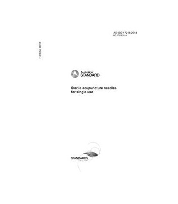 AS ISO 17218:2014