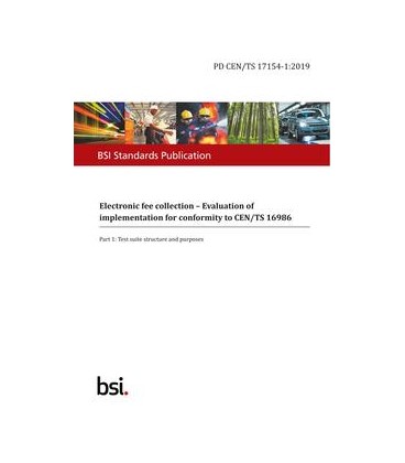 BS PD CEN/TS 17154-1:2019