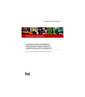 BS PD ISO/TR 22400-10:2018