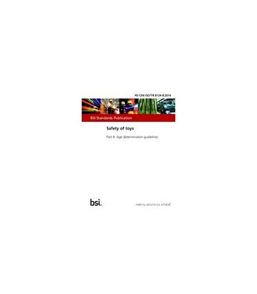 BS PD CEN ISO/TR 8124-8:2016