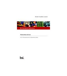 BS PD IEC TS 60904-13:2018