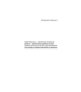 BS PD CEN ISO/TS 19844:2017