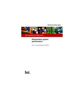 BS PD IEC/TS 61724-3:2016