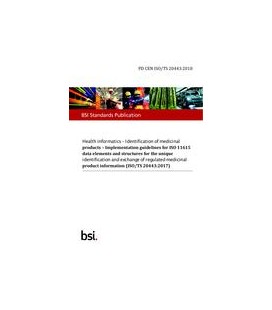 BS PD CEN ISO/TS 20443:2018