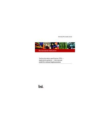 BS PD ISO/TR 23605:2018