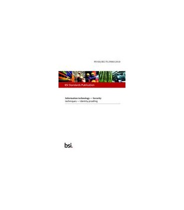 BS PD ISO/IEC TS 29003:2018