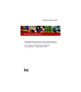 BS PD ISO/TS 6336-21:2017
