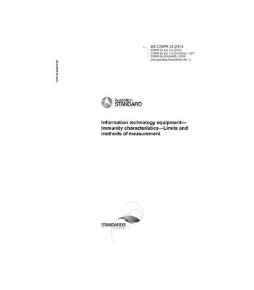 AS CISPR 24:2013