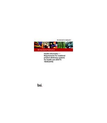 BS PD CEN ISO/TS 19256:2017