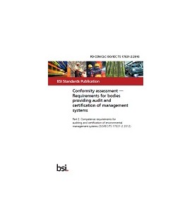 BS PD CEN/CLC ISO/IEC TS 17021-2:2016