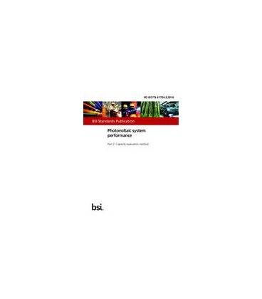 BS PD IEC/TS 61724-2:2016