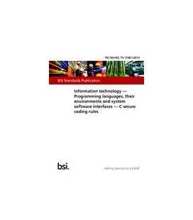 BS PD ISO/IEC TS 17961:2013