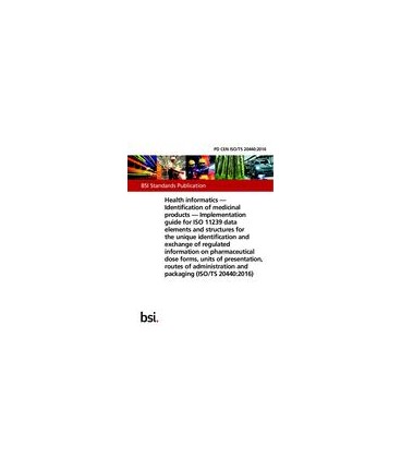 BS PD CEN ISO/TS 20440:2016